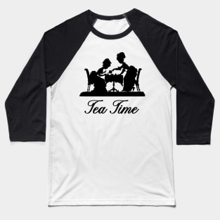 Tea Time Victorian Ladies Baseball T-Shirt